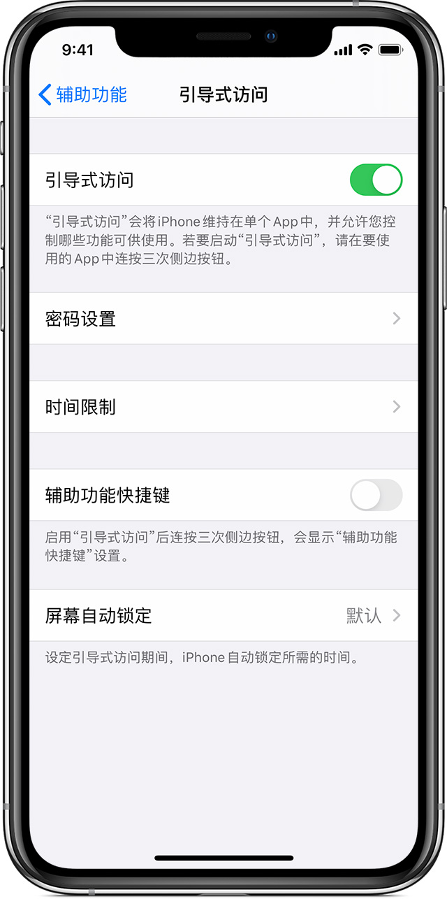 洛阳苹果手机维修分享如何在 iPhone 上退出引导式访问 