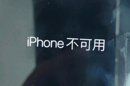 洛阳苹果服务网点分享锁屏界面显示“iPhone 不可用”如何解决 