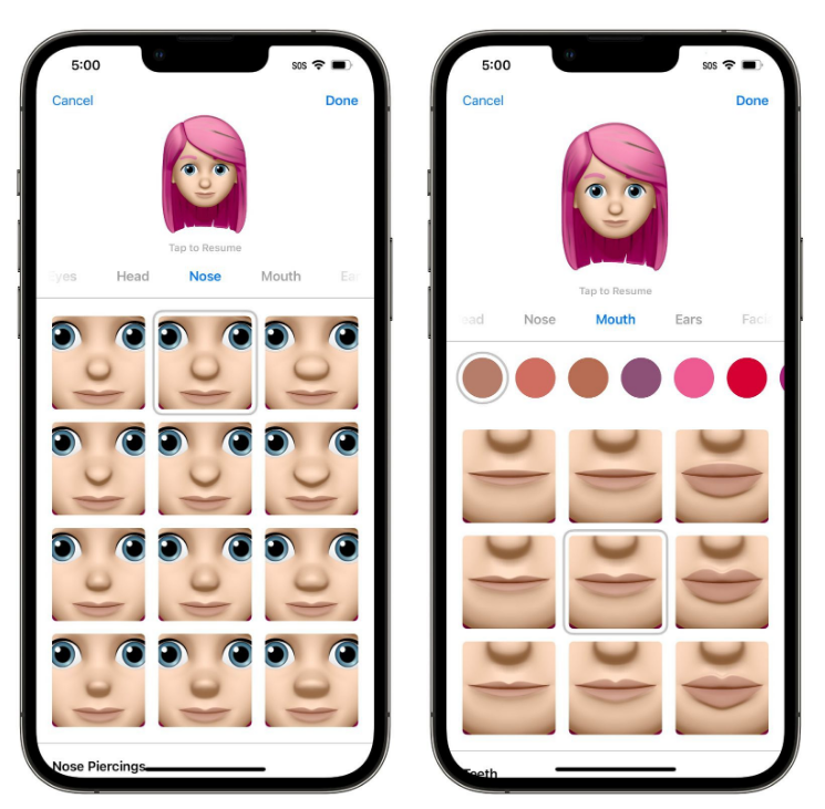 洛阳苹果手机维修分享​iOS 16中的拟我表情有了哪些变化和升级 