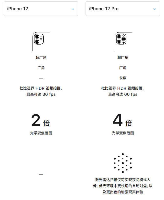 洛阳苹果手机维修分享苹果 iPhone 12 与 iPhone 12 Pro 选哪款 